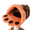 Albero Tiragraffi per Gatti con Cuccia in Peluche 40x40x60 cm 