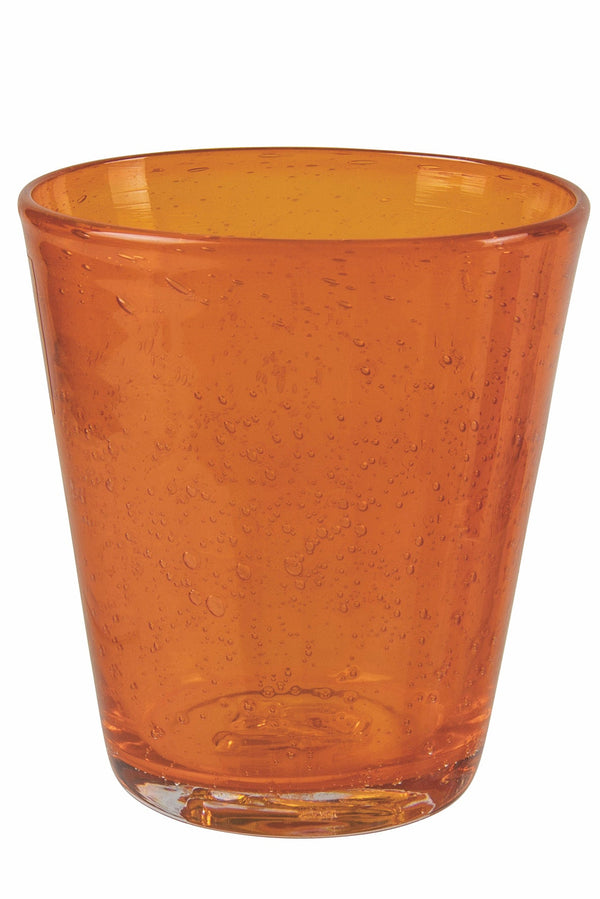 Set 6 Bicchieri per Acqua in Pasta Di Vetro 250 ml Villa d'Este Home Tivoli Arancio Cancun Satin acquista