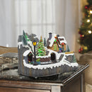 Villaggio Natalizio 23x15x18 cm con Trenino Luci Suoni e Movimento