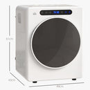 Mini Asciugatrice Elettrica 1000W da 3 kg con Display LED 49x43x61 cm Bianco      