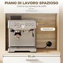 Credenza da Cucina 55x40x175 cm con Ripiani Aperti 2 Armadietti e Cassetto in Legno e Metallo Bianco e Legno      