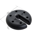 Base per Gazebo 4 pezzi Riempito con Cemento 2.3kg Ø20x4.5 cm 