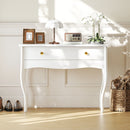 Consolle da Ingresso 100x40x74 cm con Cassetto in MDF Bianco  