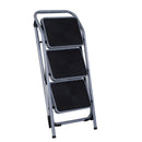 Scaletta Sgabello 3 Gradini in Ferro Pieghevole 92x48x62 cm 