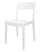 Sedia 52x46x82 cm per Interno ed Esterno Bianca