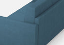 Divano 2 Posti 138x85x85 cm Karay in Tessuto Avio