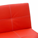 Divano Letto 175x80x69 cm in Similpelle Rosso