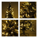 Albero di Natale Artificiale 150 cm con LED Verde 