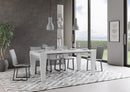 Consolle Allungabile 90-300x42x77 cm in Nobilitato Bianco