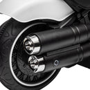 Moto Elettrica per Bambini 76x42x57 cm con Rotelle e Fanale 6V Bianco e Nero  