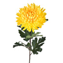 Set 6 Crisantemo Artificiali Singolo Altezza 79 cm Giallo