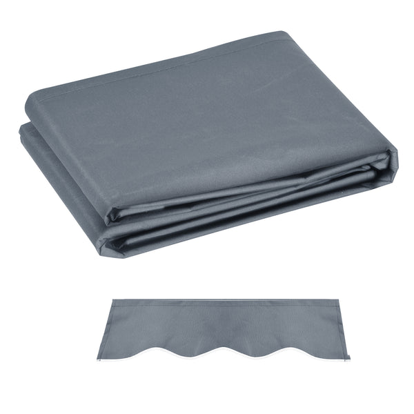 acquista Telo di Ricambio per Tenda Parasole Retrattile 4x3 m in Poliestere Anti UV 50+ Grigio
