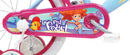 Bicicletta per Bambina 16" 2 Freni  Sea Life Verde Marine e Rosa