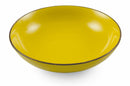 Set 6 Piatti Fondi Ø20,5x5 cm in Gres Villa d'Este Home Tivoli Baita Glazed Giallo