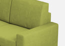 Divano Angolare 5 Posti 246x246x85 cm Sakar in Tessuto Verde