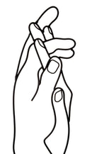 Pannello Simply Hands 40x1x55 cm in Ferro Nero      