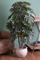 Aralia Artificiale Composta da 60 Foglie Altezza 150 cm Verde