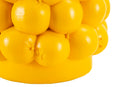 Vaso Lemons Ø21x28 cm in Resina Giallo      
