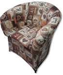 Poltrona Imbottita 65x65x75 cm in Tessuto Renier Patchwork Home