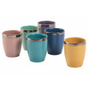 Set 6 Bicchieri Acqua Naima Glam in Gres VdE Tivoli 1996 6 Colori Differenti
