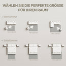 Tappeto Moderno Antiscivolo 230x160x1,7A cm con Design di Linee in Poliestere e Cotone Crema      