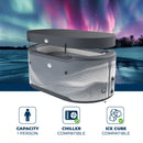 Piscina in Drop Stitch per Bagni di Ghiaccio 170x92x67A cm NetSpa Jarvi Grigio