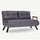 Divano letto matrimoniale pieghevole Sando grigio