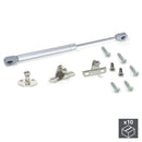 Pistone a Gas per Ante a Ribalta 5 Kg Corsa 80 mm Grigio Metallizzato 10 Pezzi Emuca