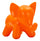 Sgabello Elephant Arancione 86x46x56 cm in Polietilene Arancione