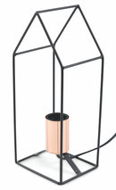 Lampada da Tavolo in Metallo a Forma di Casetta E27 Soriani Industry
