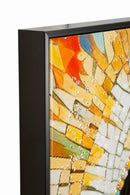 Dipinto su Tela Laccato Madonna con Cornice 72x4x102 cm in Pino e Tela e Plastica      
