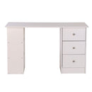 Scrivania con Cassetti e Ripiani Portaoggetti Bianco 120x49x72 cm 