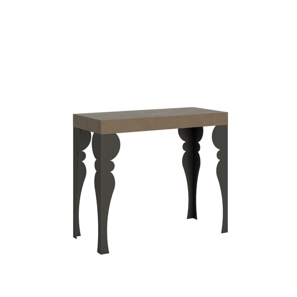 online Consolle Allungabile 90-300x40x77 cm Paxon Premium Tortora Telaio Antracite