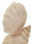 Decorazione Conchiglia Sand 17,2x10x30,2 cm in Resina Beige      