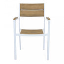 Poltrona Cayman 56x58x85 h cm in Alluminio Bianco