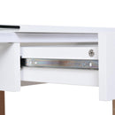 Scrivania da Ufficio 120x60x75 cm in Legno e Vetro 