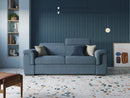Divano Letto 3 Posti 200x100x95 cm in Tessuto Nero
