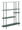 Libreria Saturno Ottanio 118x31x139 cm in Metallo Verde acqua
