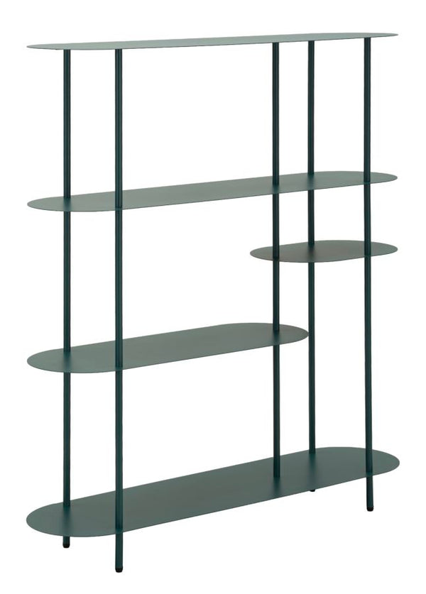 Libreria Saturno Ottanio 118x31x139 cm in Metallo Verde acqua acquista