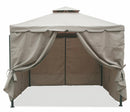 Gazebo da Giardino in Metallo 3x3m Soriani Tangeri Tortora