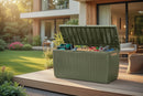 Baule da Esterno Keter Springwood 123x53,5x57 cm in Resina Verde