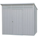 Casetta Box da Giardino 249,1x209,3x231,1 cm in Acciaio Zincato Grigio