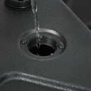 Basi per Ombrellone da Giardino 88,5x88,5x12 cm in HDPE Nero