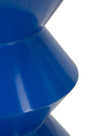 Tavolinetto Zag Blu Ø37,5x45 cm in Metallo Blu      