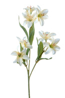 Set 12 Mini Lilium Artificiali con Fiori Altezza 56 cm 