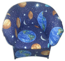Poltrona Imbottita 65x65x75 cm in Tessuto Renier Planetario