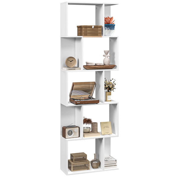 Mobile Libreria 5 Ripiani 60x24x184,5 cm Bianco prezzo