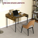 Tavolo da Pranzo a Ribalta 2-4 Persone Stile Industriale 120x79x79 cm Marrone Rustico