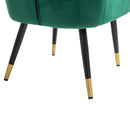 Poltrona Imbottita in Tessuto   Verde