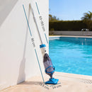 Aspirapolvere per Piscina 90x24x13,5 cm Senza Fili con Spazzola e Filtri in ABS e Alluminio Blu      